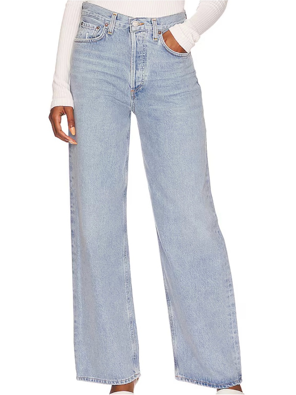Agolde Low Slung Baggy Jeans in Void